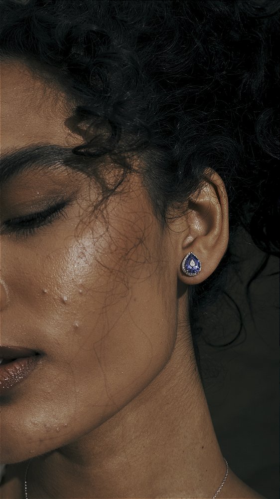 Brinco Gota Cravejada