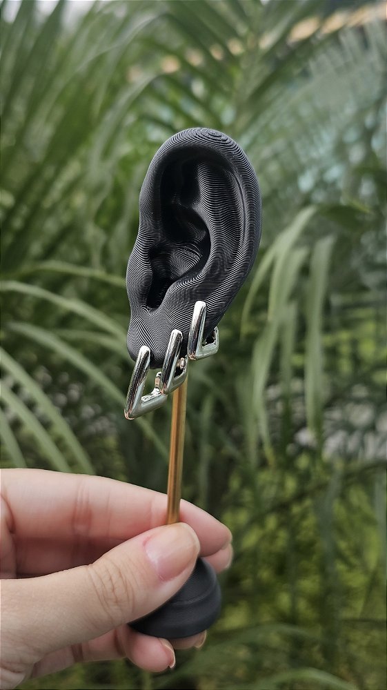 Brinco Trio De Argola Triangular Crescente