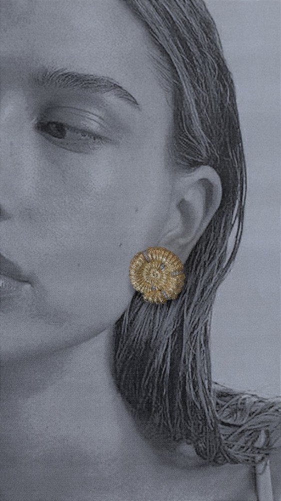 Brinco Caracol Texturizado