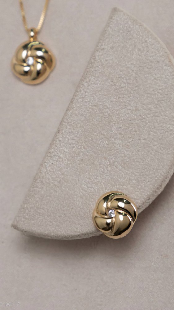 Brinco Nó com Zircônia