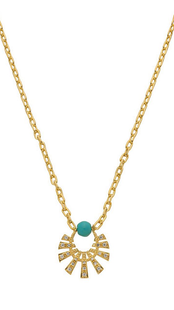 Colar Raio de Luz Turquesa