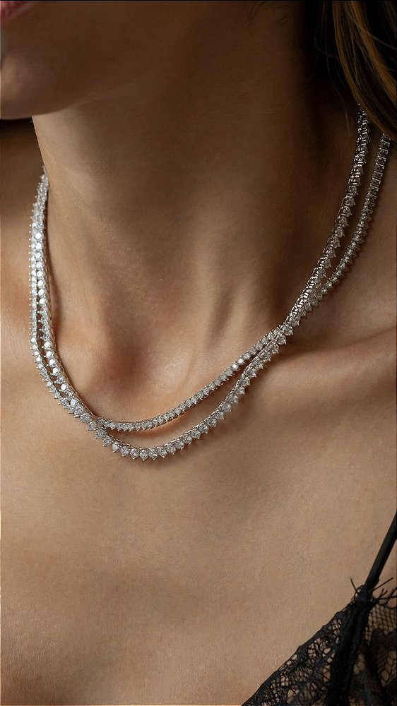 Colar Riviera 3 Garras 2mm - PREMIUM