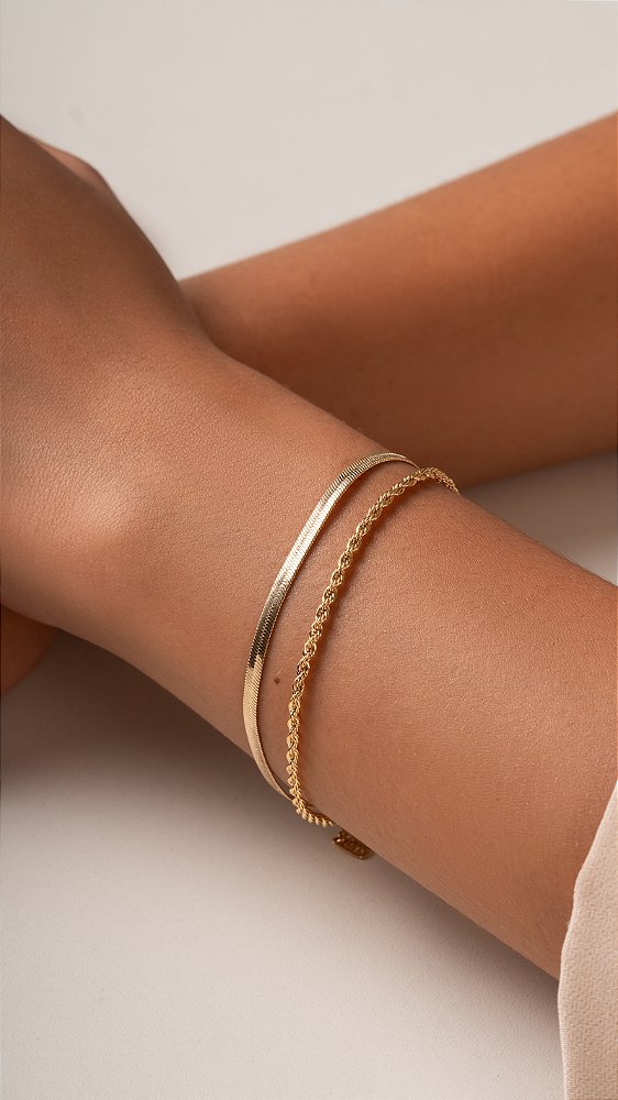 Pulseira Malha Fita 4mm