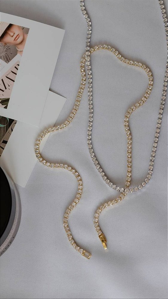 Colar Riviera 4 Garras 3mm - PREMIUM