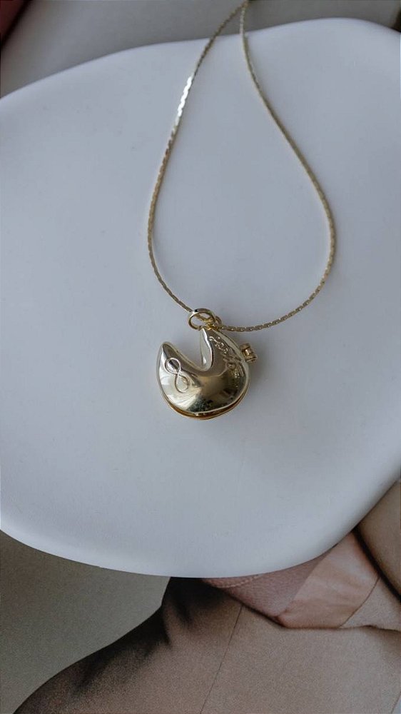 Colar Longo Biscoito da Sorte