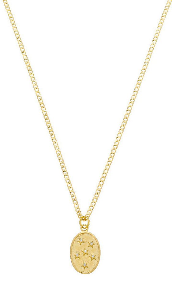 Colar Plaquinha de Estrelas