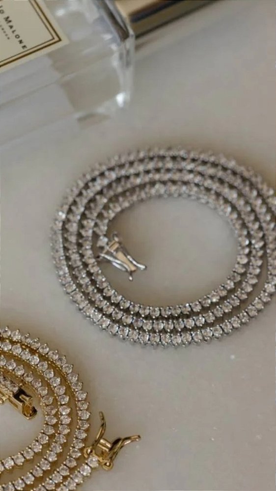 Colar Riviera 3 Garras 3mm