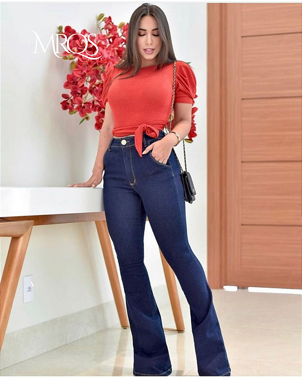 Calça Jeans Flare - Fabi