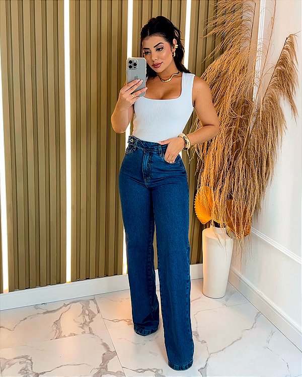 Calça Jeans Wide Leg - Felipa