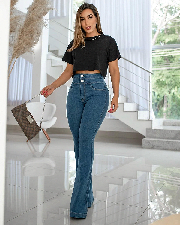 Calça Jeans Flare - Laura