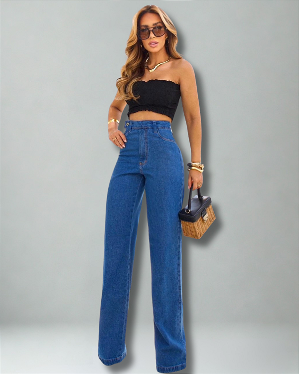 Calça Jeans Wide Leg - Felipa