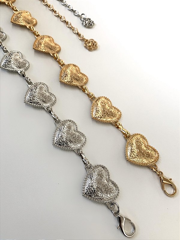 Cinto Corrente Coração Barbara