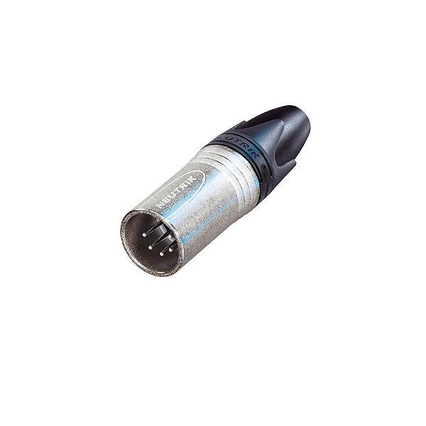 Conector xlr cabo macho 5 polos nickel NC5MXX neutrik