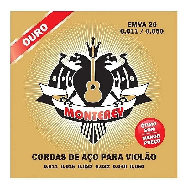 Encordoamento Para Guitarra 011 Monterey Emva20 - Solez