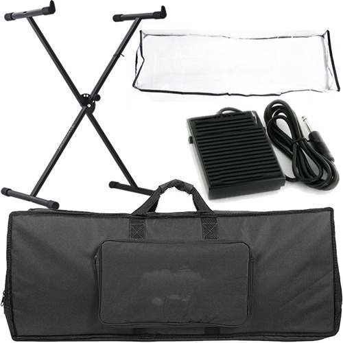 Kit Acessórios De Teclado 6/8 Com Capa+ Suporte + Acessórios