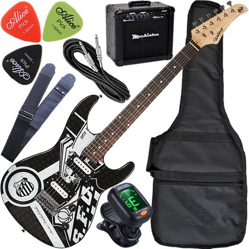 Kit Guitarra Stratocaster Time Santos Cap Duplo Gtu1 Waldman