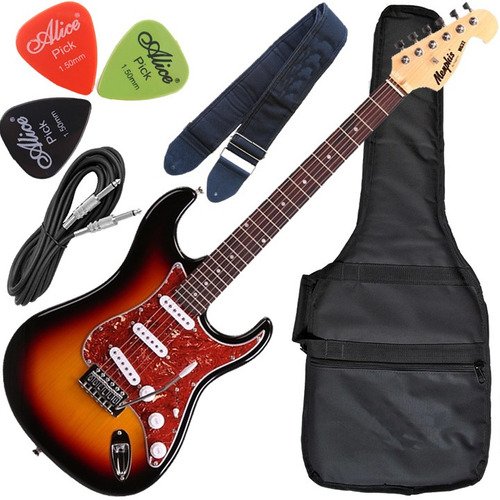 Kit Guitarra Tagima Elétrica Strato Memphis Mg32 Sunburst
