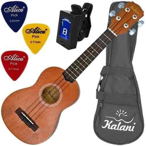 Kit Ukulele Soprano Acústico Completo 8135 Kalani Envio 24h