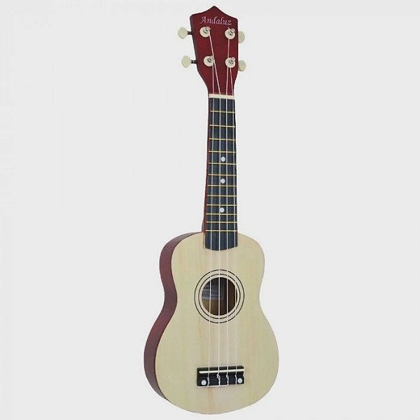 Ukulele Andaluz Soprano Uks01 Nt + Capa Simples 21 Pba003