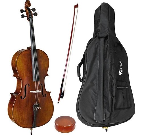 Violoncelo 4/4 Cello Eagle Ce310  Profissional C/ Estojo