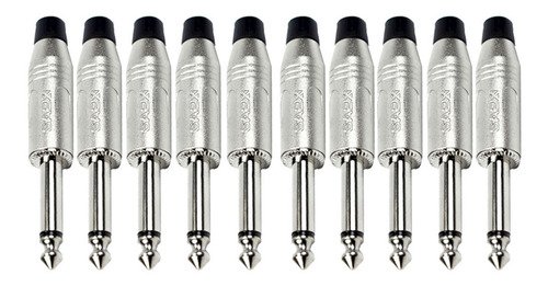 10 Plug Santo Angelo Sa2x Conector P10 Mono C Baquelit Ninj
