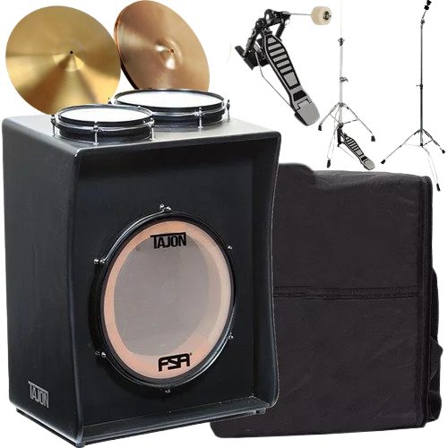 Kit Tajon Bumbo 14 Caixa 8 Tom 10 Capa + Acessório Fsa Taj11