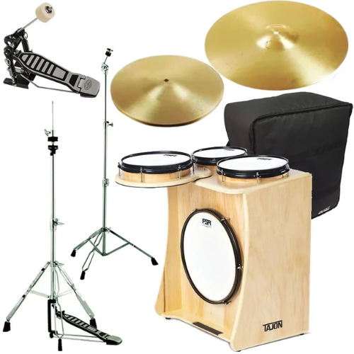 Kit Tajon FSA Master TAJ56 Natural Bumbo 14" caixa 10" Ton 10" e ton 8"
