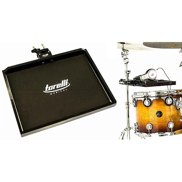 Mesa de Bateria e Percussão Torelli TA186 para Fixar em Estantes Organize Melhor os Equipamentos