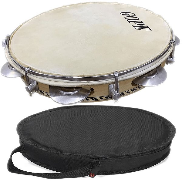 Pandeiro Especial 10 Chorinho Linha Tittanium + Case - Gope