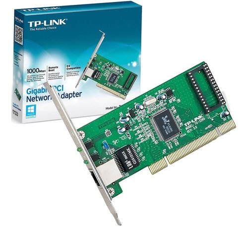 Placa De Rede Tp-link 10/100 Pci Fast Ethernet 1 Lan Tg-3269