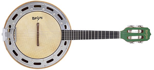 Rozini Banjo Cx Larga Eletrico Studio - Verde Rj11elv