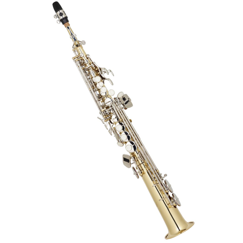 Sax Soprano Eagle Sp 502 Ln Laqueado Com Chaves Niqueladas