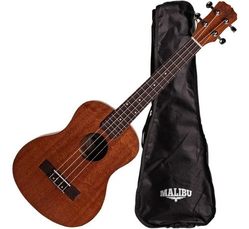 Ukulele Acústico Tenor Malibu 26s Cordas Aquila Sapele + Bag