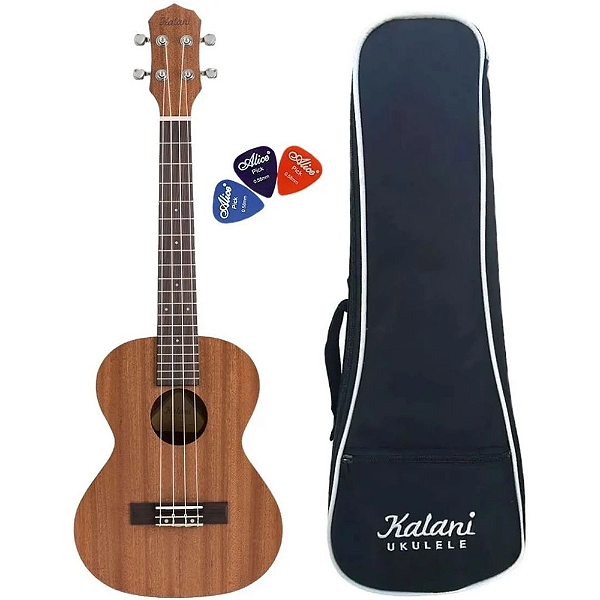 Ukulele Kalani Tenor Tribes Series Natural Kal220 Ts + Bag