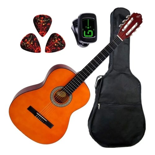 Violão Giannini Acústico Nylon Start N14 Natural + Capa + Afinador + Palhetas