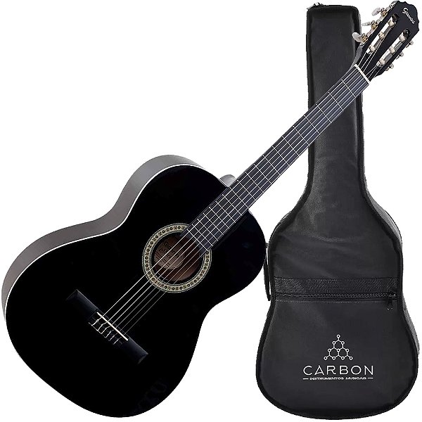 Violão Giannini Clássico N14 Nylon Preto com Capa