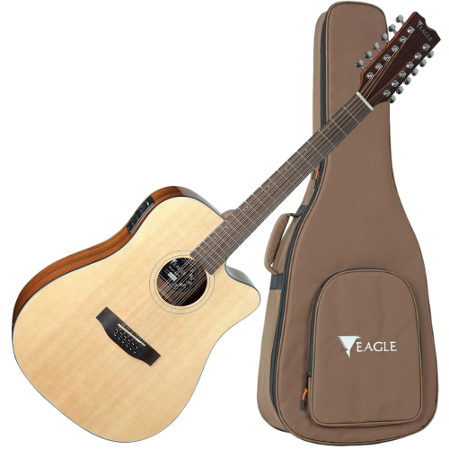 Violão Eletroacústico Cap Fishman Com Case Eagle Emd470ce