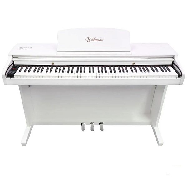 Piano Digital Waldman KG-8800 Key Grand 88 Teclas Sensitivas Branco WH