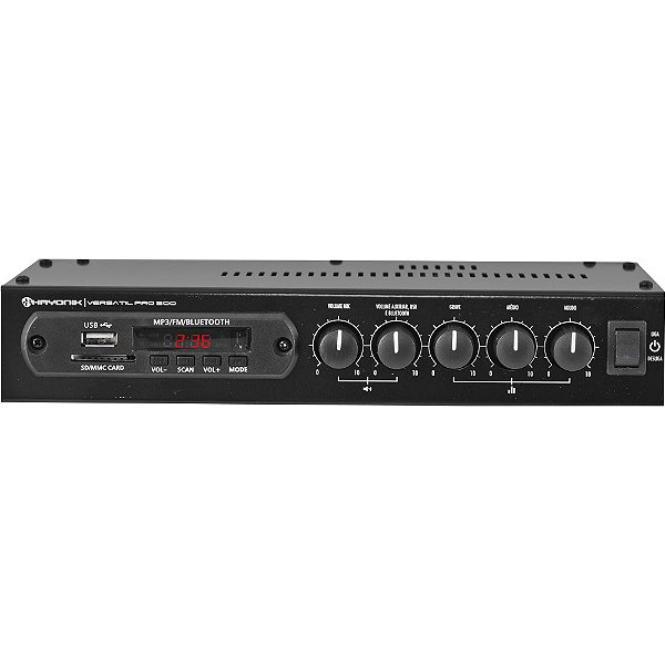 Amplificador 50W com Bluetooth VERSATIL PRO-500 Preto HAYONIK