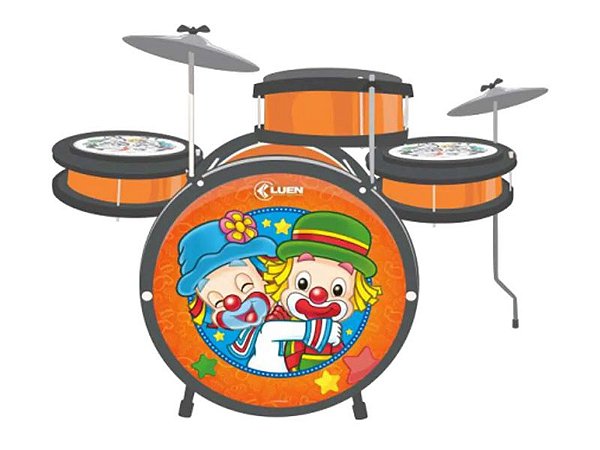 Bateria Infantil Luen Pop Patati Patata Laranja