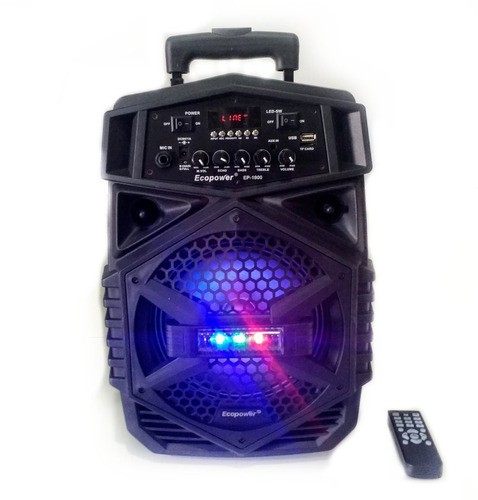 Caixa De Som Ep-1900 Bluetooth Com Microfone 100w - Ecopower