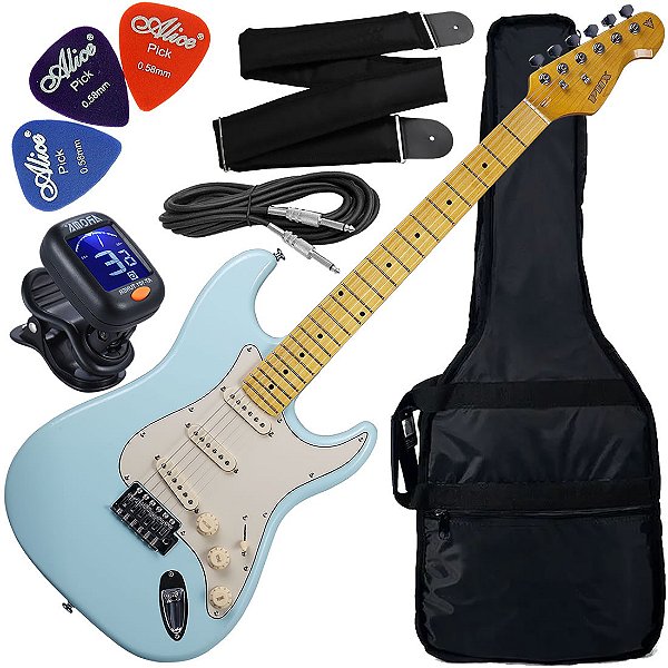 Kit Guitarra Elétrica Phx St-2 Stratocaster Vintage Daphne Blue (DBL) GX01