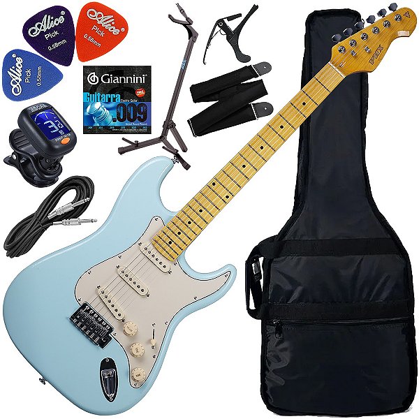 Kit Guitarra Elétrica Phx St-2 Stratocaster Vintage Daphne Blue (DBL) GX02