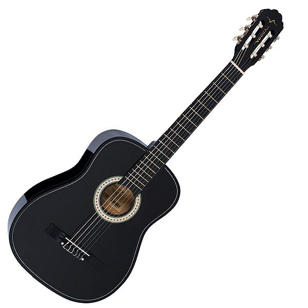 Violão Clássico Acústico Cordas Nylon Vogga VCA104N Preto
