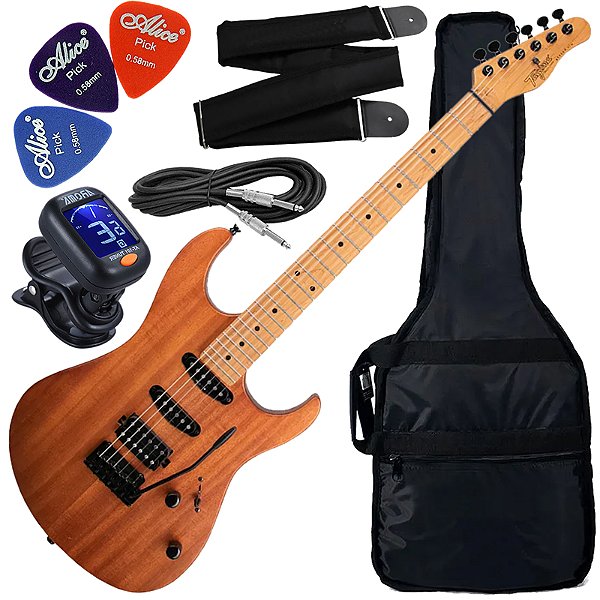 Kit Guitarra Elétrica Strato Tagima Stella NTS LF Mahogany Gx01