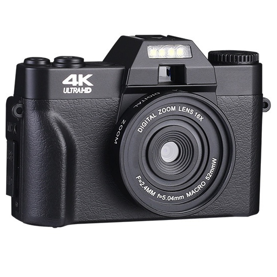 Câmera Digital 48mp 4K Ultra HD Vlogging Câmera 30 fps Wi-fi 16x Zoom