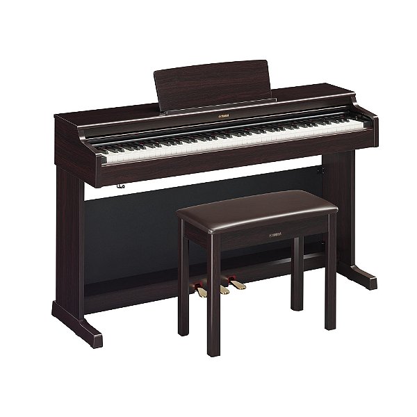 Piano Digital Yamaha Arius YDP-165R 88 Teclas Bivolt Arius Rosewood