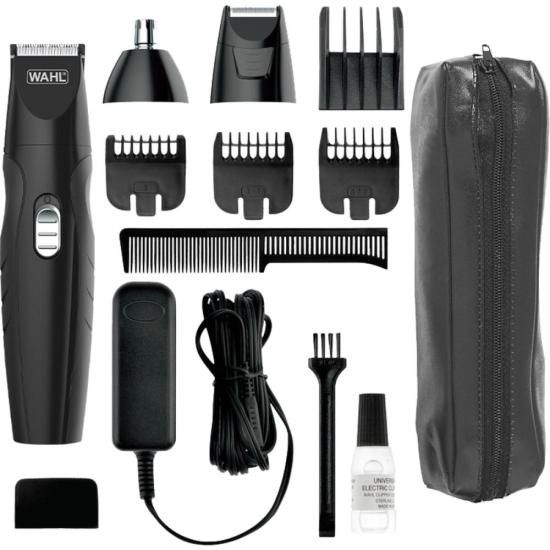 Aparador de Pelos Wahl Groomsman Grooming Kit Recarregável