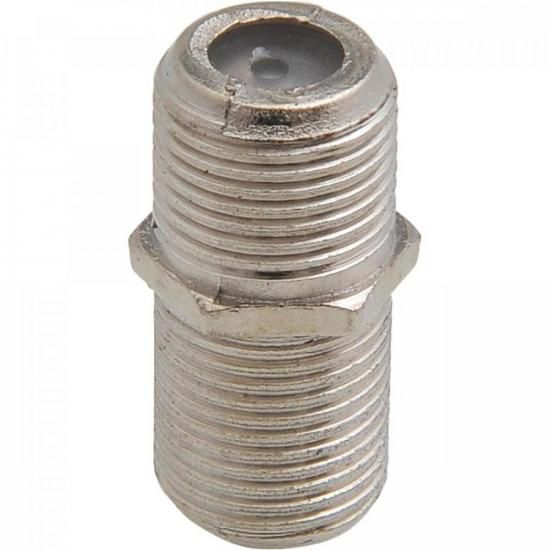 Emenda 1+1 Jack F Fêmea Metal Com Porca Storm - PCT / 100