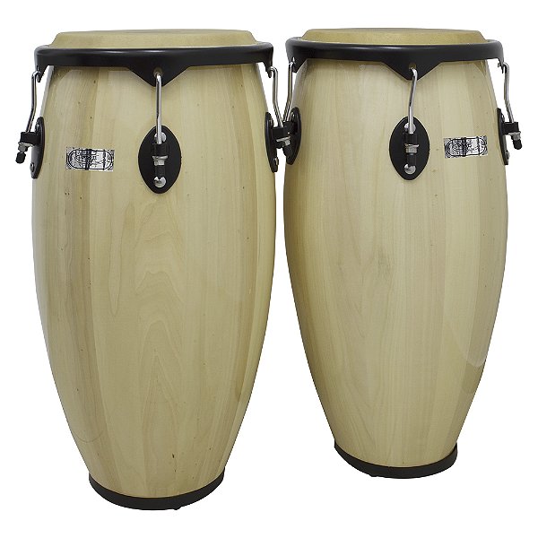 Par De Congas 11 E 12 Natural Com Suporte New York